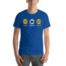 Load image into Gallery viewer, Code, coffee, repeat - T-Shirt Clan