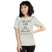 Load image into Gallery viewer, I code like a girl - T-Shirt Clan