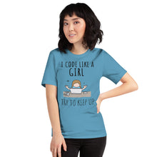 Load image into Gallery viewer, I code like a girl - T-Shirt Clan