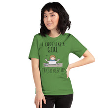 Load image into Gallery viewer, I code like a girl - T-Shirt Clan