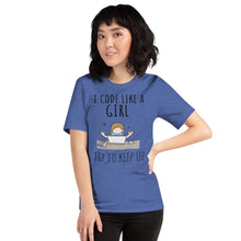 Load image into Gallery viewer, I code like a girl - T-Shirt Clan