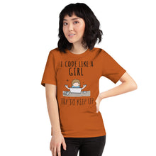 Load image into Gallery viewer, I code like a girl - T-Shirt Clan