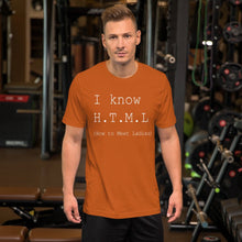 Load image into Gallery viewer, I know HTML - T-Shirt Clan