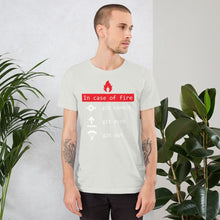 Load image into Gallery viewer, In case of fire, git out - T-Shirt Clan