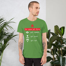 Load image into Gallery viewer, In case of fire, git out - T-Shirt Clan