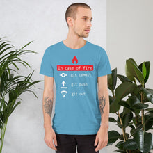 Load image into Gallery viewer, In case of fire, git out - T-Shirt Clan