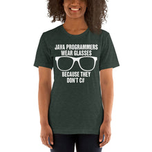 Load image into Gallery viewer, Java programmers wear glasses - T-Shirt Clan