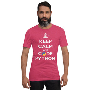 Keep calm and code python - T-Shirt Clan