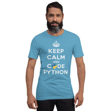 Load image into Gallery viewer, Keep calm and code python - T-Shirt Clan