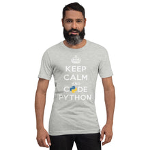 Load image into Gallery viewer, Keep calm and code python - T-Shirt Clan