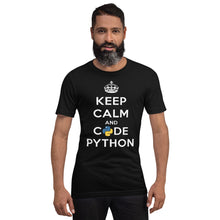 Load image into Gallery viewer, Keep calm and code python - T-Shirt Clan