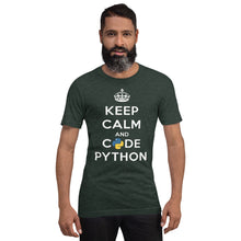 Load image into Gallery viewer, Keep calm and code python - T-Shirt Clan