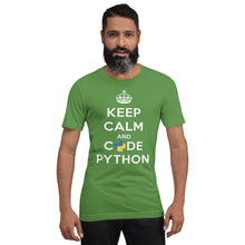 Load image into Gallery viewer, Keep calm and code python - T-Shirt Clan