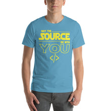 Load image into Gallery viewer, May the source be with you - T-Shirt Clan