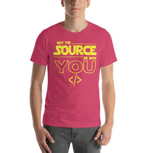 Load image into Gallery viewer, May the source be with you - T-Shirt Clan