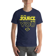 Load image into Gallery viewer, May the source be with you - T-Shirt Clan