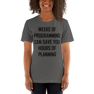 Programming vs. planning - T-Shirt Clan