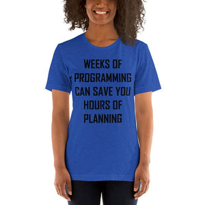 Programming vs. planning - T-Shirt Clan