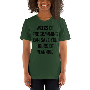 Programming vs. planning - T-Shirt Clan