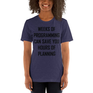 Programming vs. planning - T-Shirt Clan