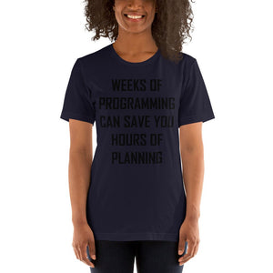 Programming vs. planning - T-Shirt Clan